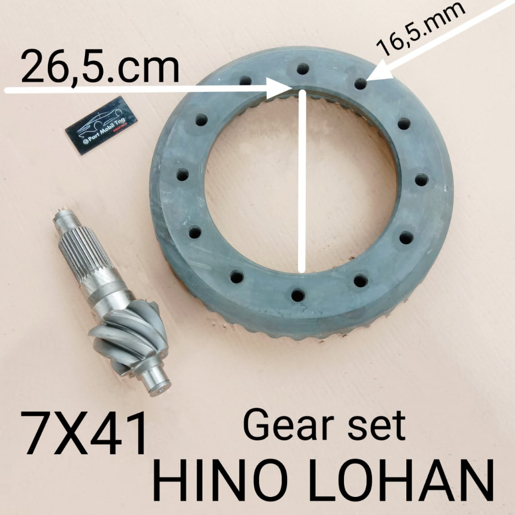 Gear Set Gardan Hino Lohan Belakang Ratio 7x41 HN32250