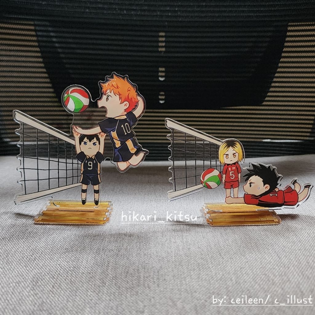 Haikyuu Hq Haikyu voli volley standee acrylic 3d Kuroo Kenma Nekoma, Hinata Kageyama Karasuno