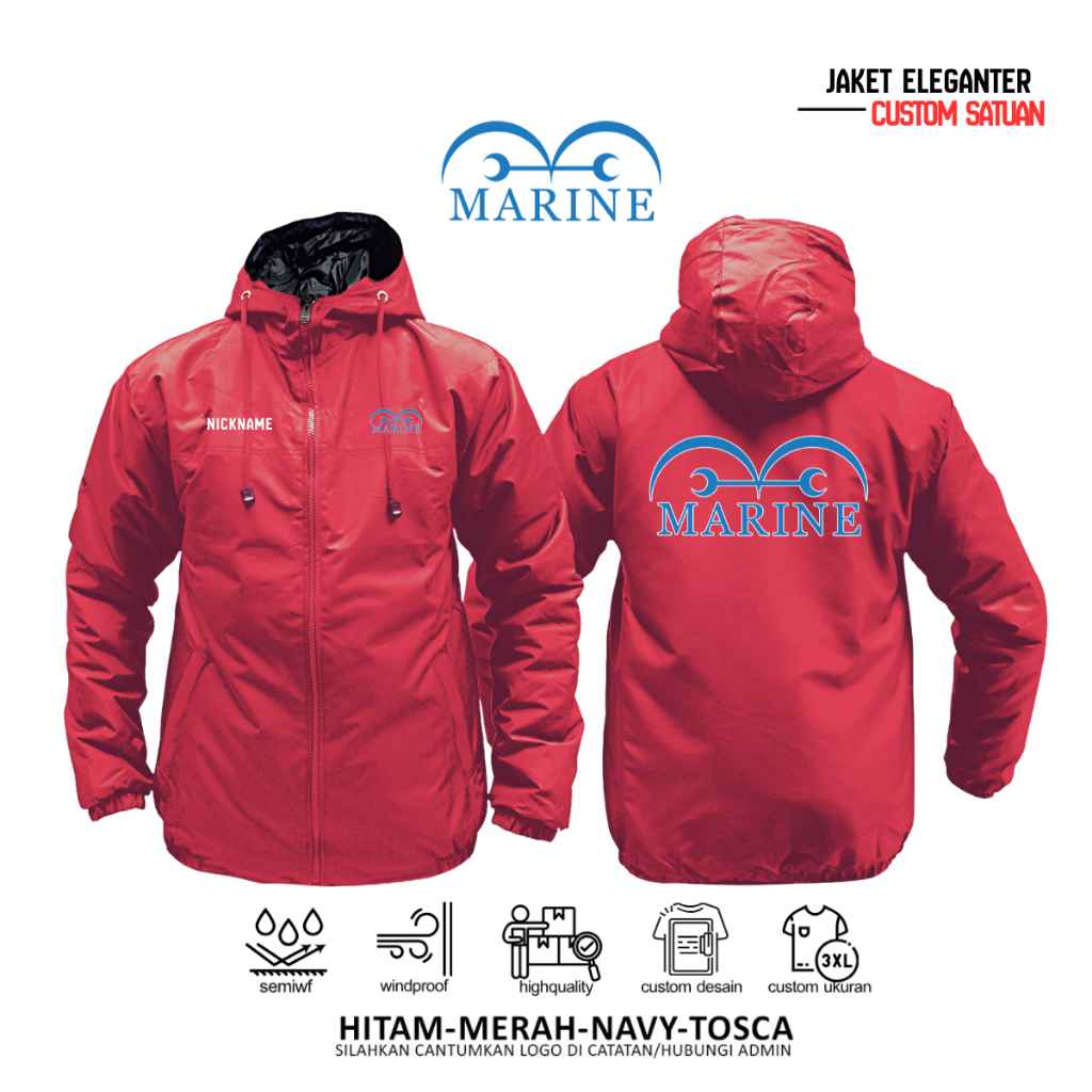 Jaket Custom Marinir Jaket Marine Angkatan Laut One Piece Jaket Pasukan Militer OP