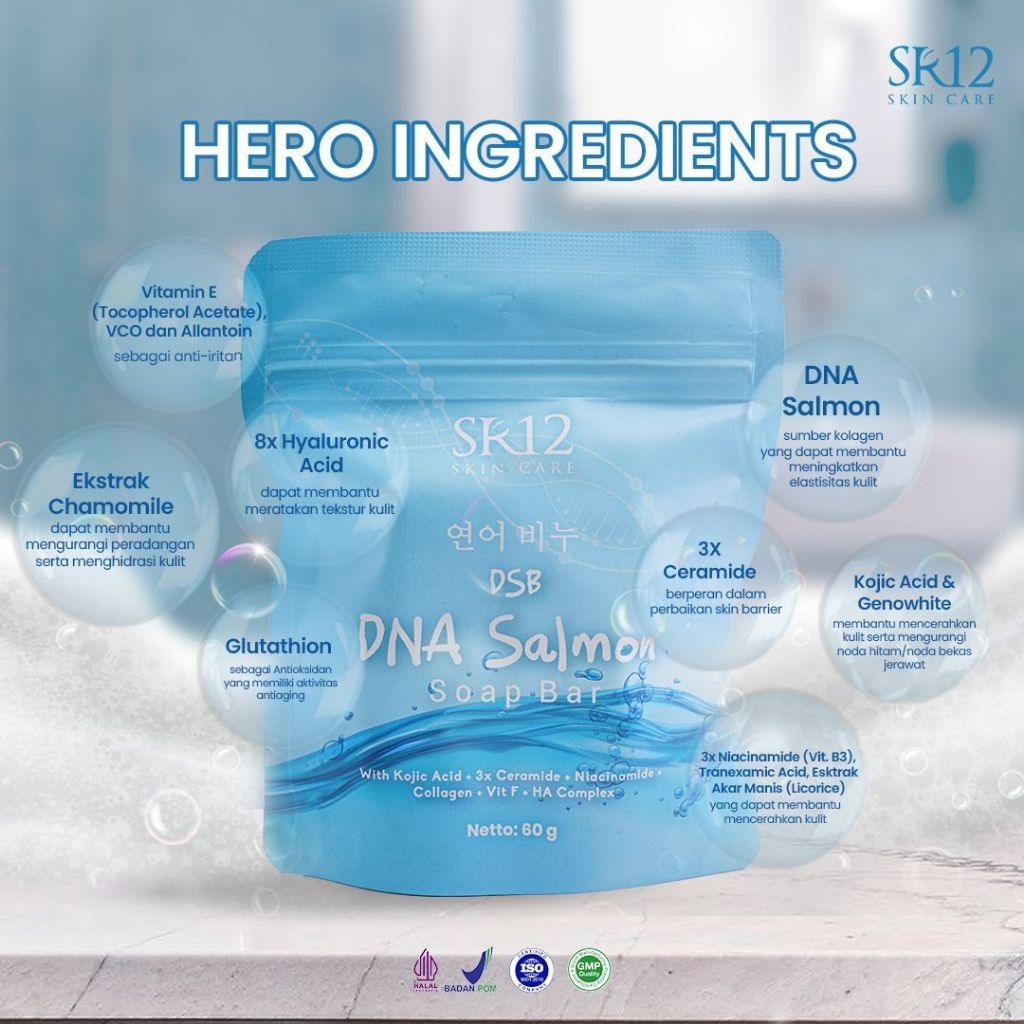 Bar soap DNA salmon sr12