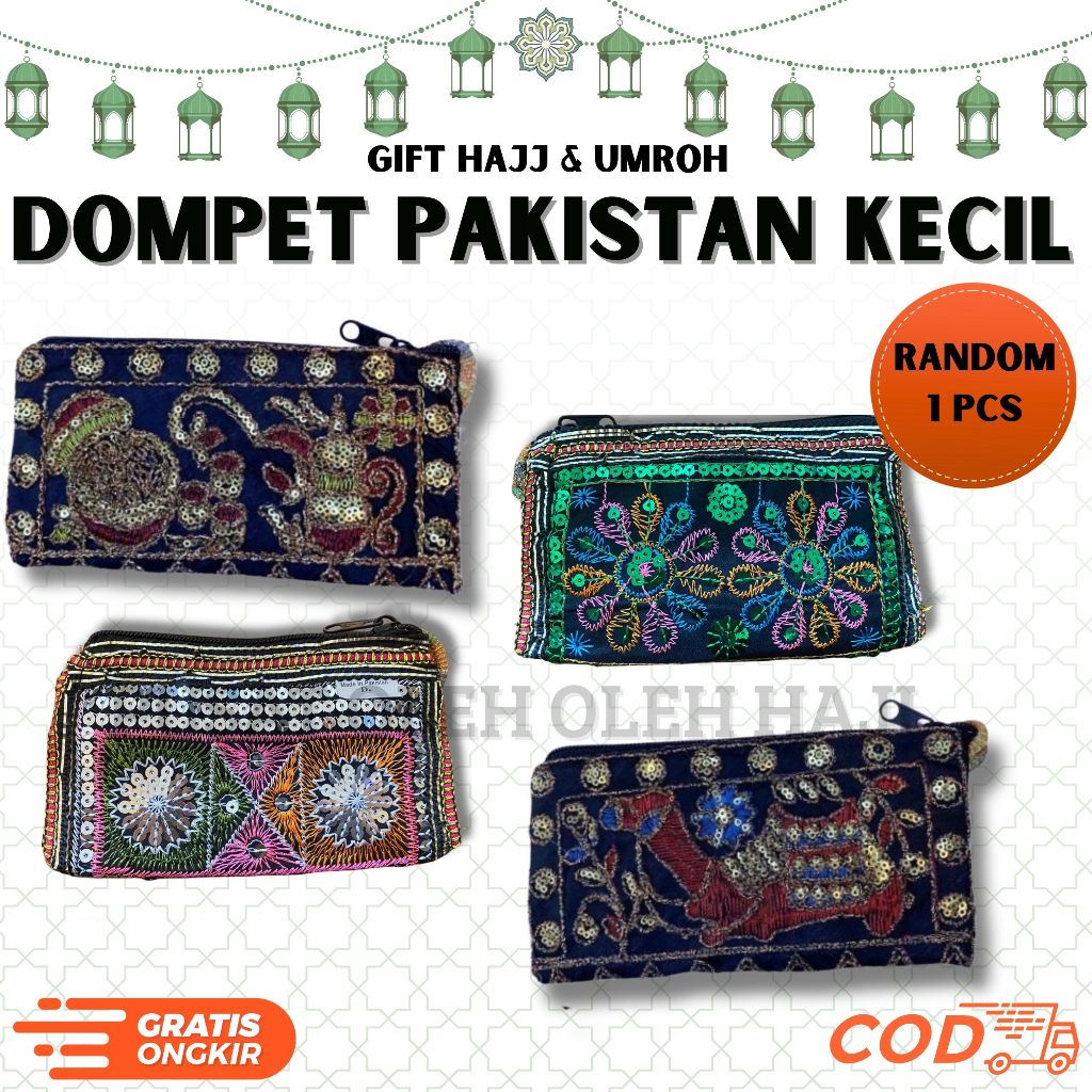 DOMPET PAKISTAN KECIL 1 PCS I SOUVENIR OLEH OLEH UMROH I DOMPET WANITA I DOMPET ARAB I HADIAH UMROH 