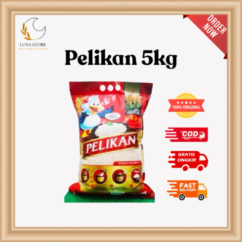 PELIKAN 5KG | BERAS PUTIH PREMIUM PELIKAN 5KG