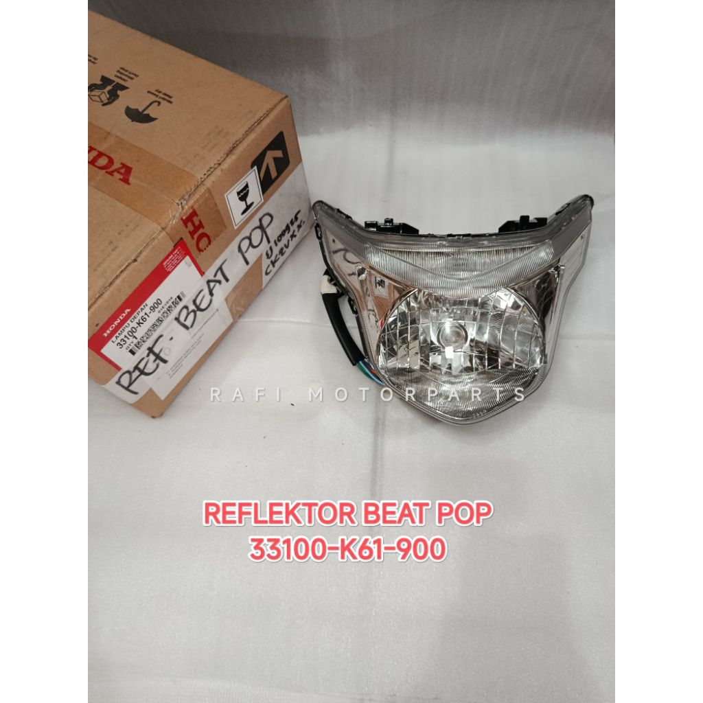 Lampu depan/reflektor honda Beat Pop 33100K61900 original AHM