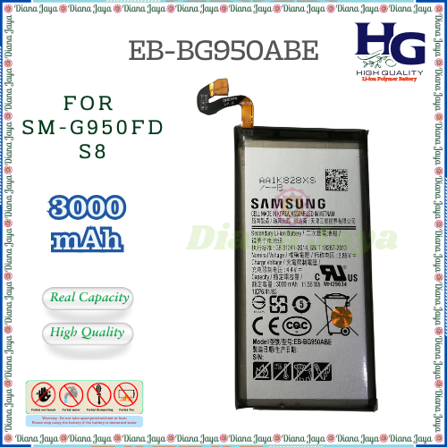 Baterai Samsung S8 / Samsung G950 (SM-G950FD) / EB-BG950ABE ORI HG