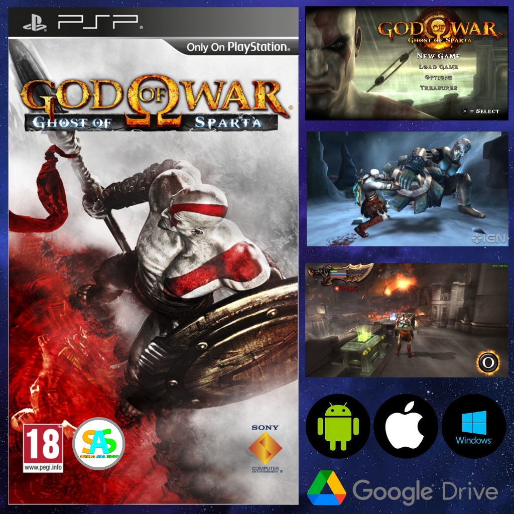 God Of War Ghost Of Sparta PSP GAME MAINKAN DI PC | ANDROID | IOS