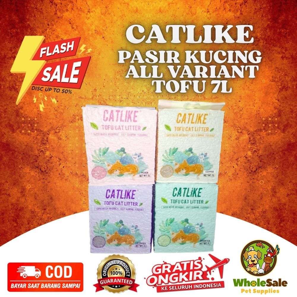 Pasir Tofu Premium CatLike 7Litter Cat Litter Tofu CatLike 7Litter