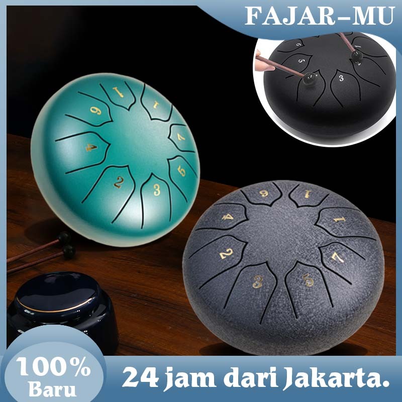 12 Nada Drum Perkusi Tong Drum / 6in Kong Ling Drum / Handpan Drum