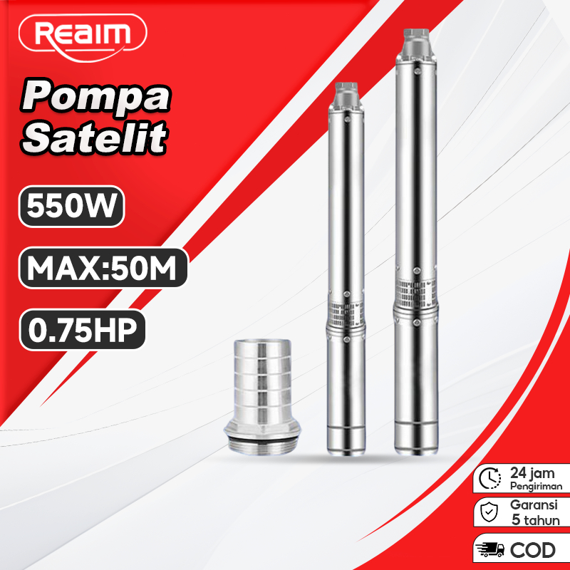 Reaim Pompa Satelit 550W 1 inch Satelit Pompa Air Pompa Air Sumur Dalam Nasional MC Pump
