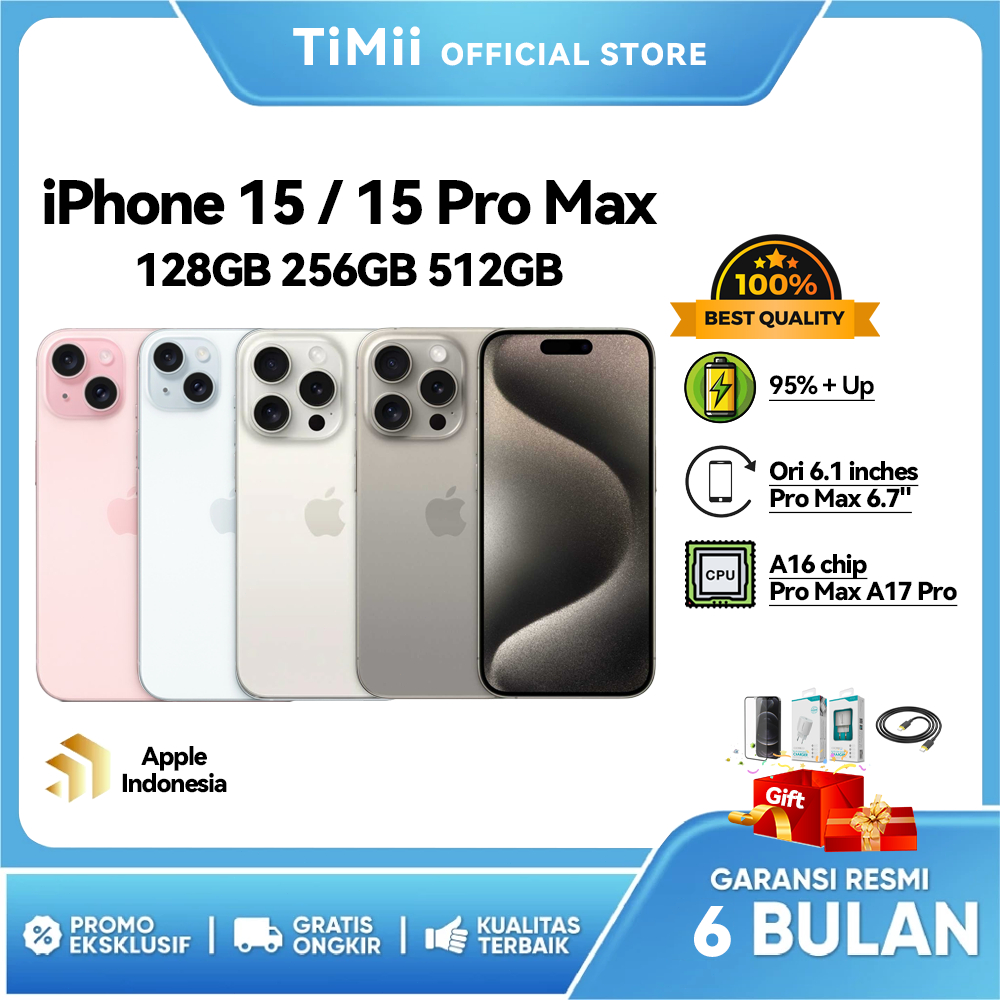 Apple iPhone 15 - 15 Plus - iPhone 15 Pro - 15 Pro Max 128GB 256GB 512GB 1TB Second Original Fullset