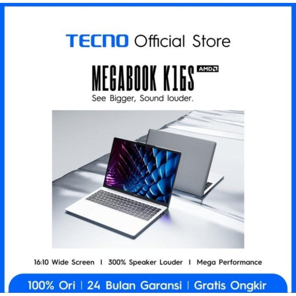 Tecno Megabook T16S Garansi Resmi