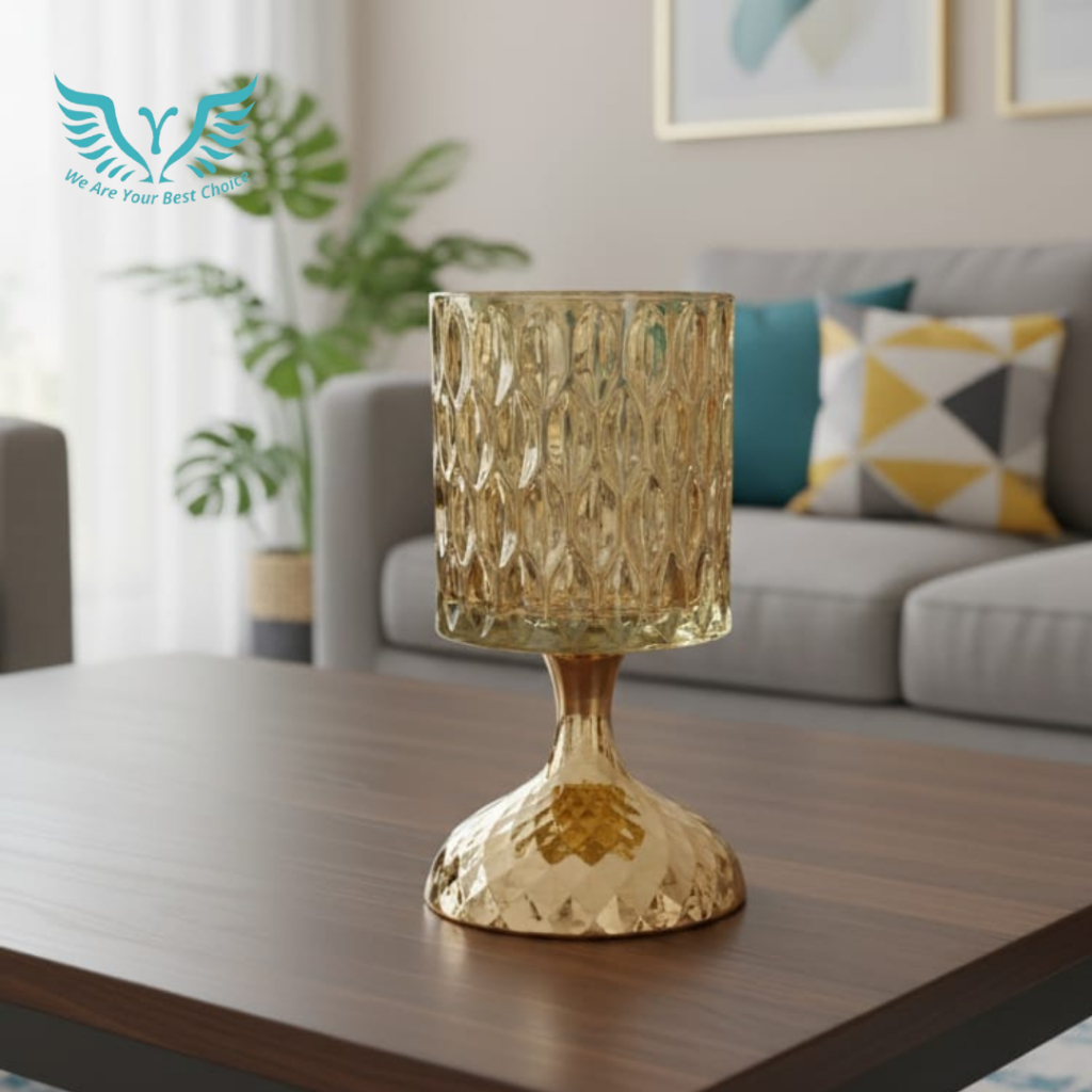 Kristal mewah ruang tamu kelas atas pengaturan bunga meja makan meja makan kabinet TV meja kopi vas 