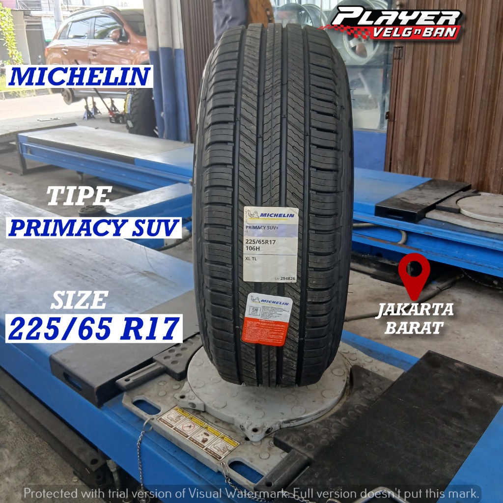 BAN MOBIL TUBLES MICHELIN PRIMACY SUV UKURAN 225/65 R17 PRODUKSI TERBARU