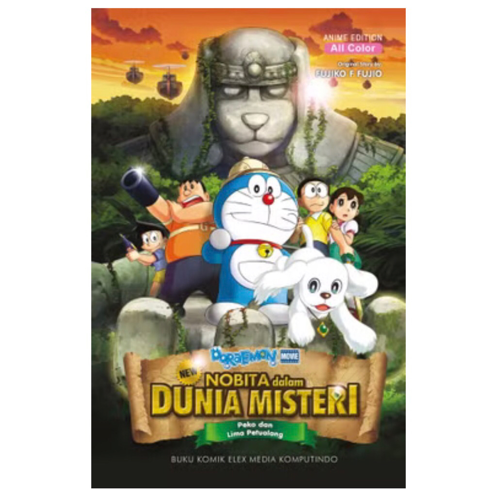 buku komik berwarna doraemon nobita dalam dunia misteri