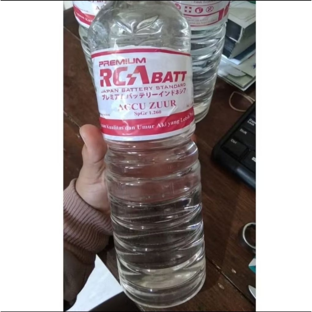 Air Aki Merah RCA BATT / Air ACCU ZUUR RCA BATT 1 Liter