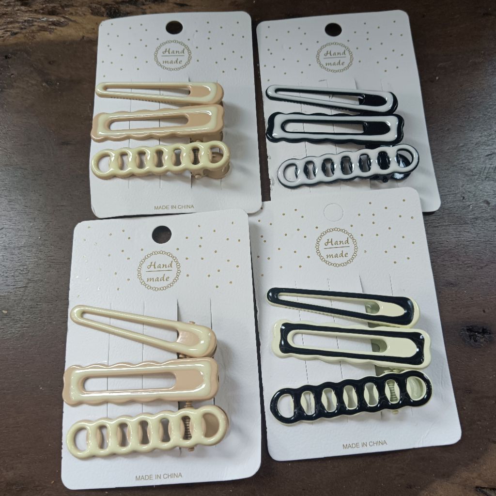 Jepit 3in1 Jepitan Rambut Bebek Korean Style Import Premium Jepit Rambut Dewasa