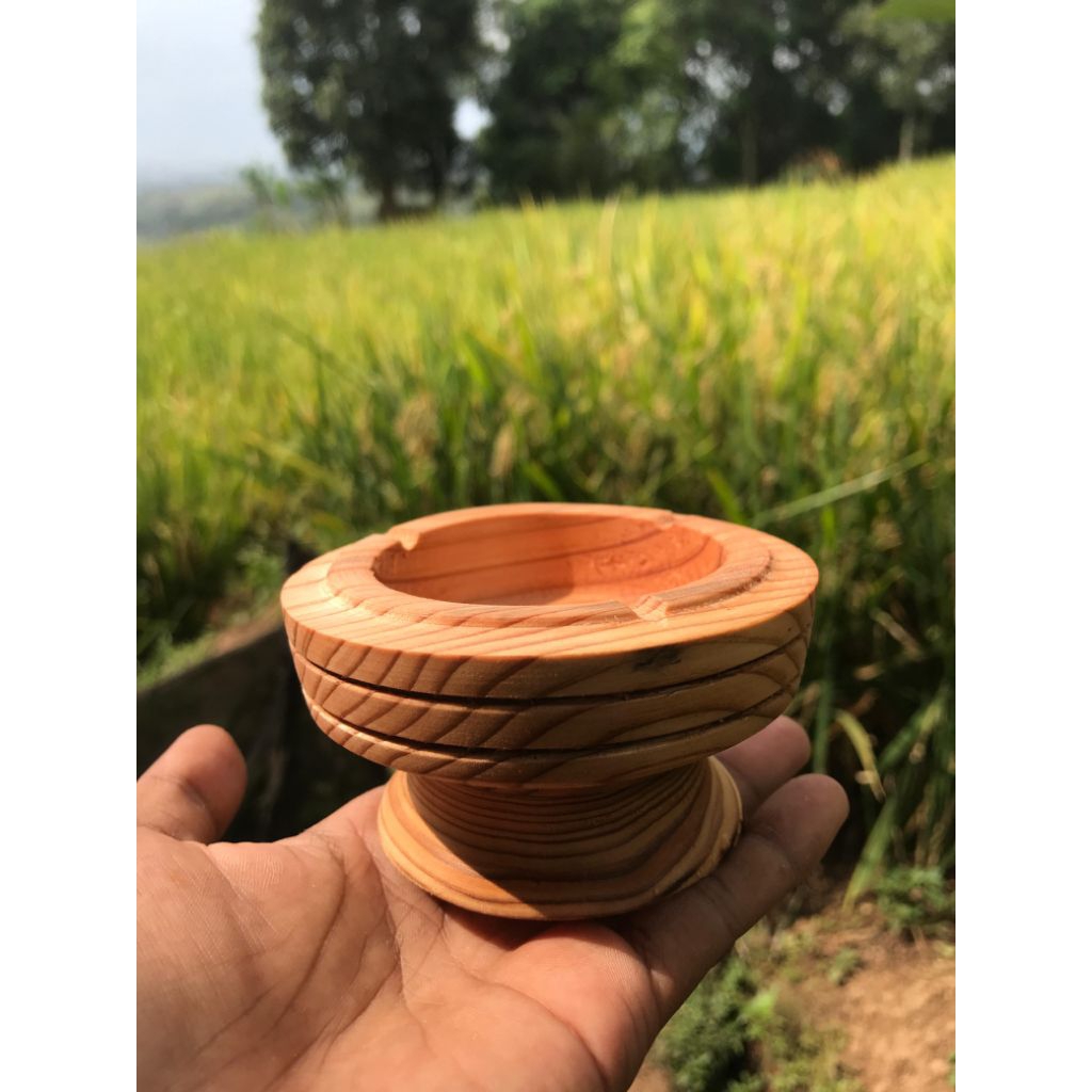 Asbak kayu jati belanda