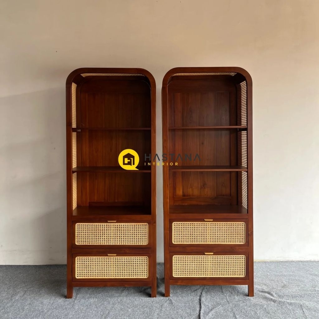 lemari buku lemari pajangan lemari rotan lemari hias