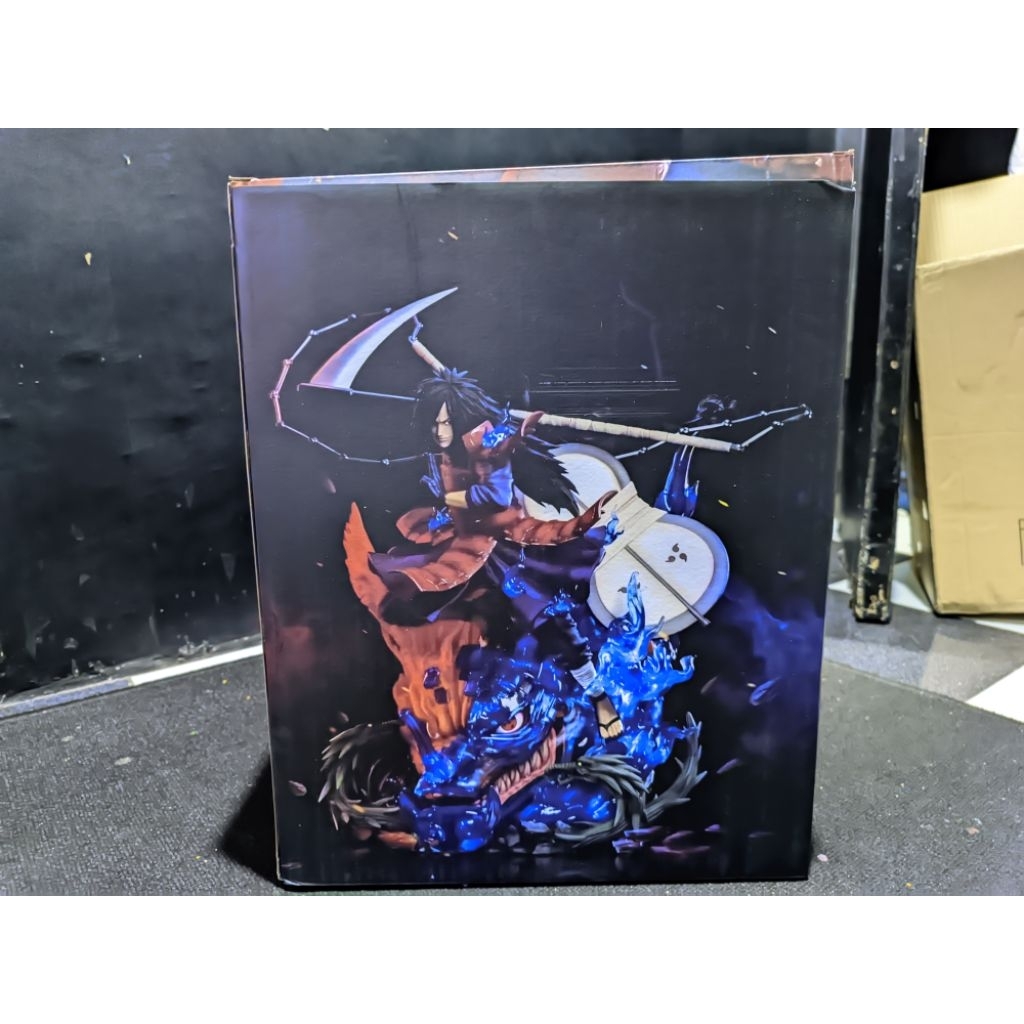 action figure statue naruto madara kyubi