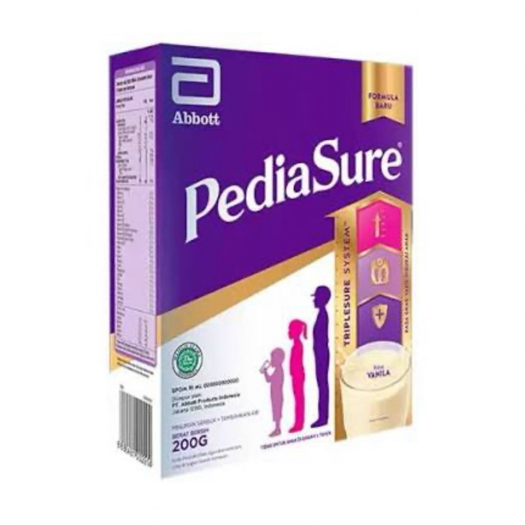 PEDIASURE VANILLA 200gr SUSU BUBUK PEDIASURE