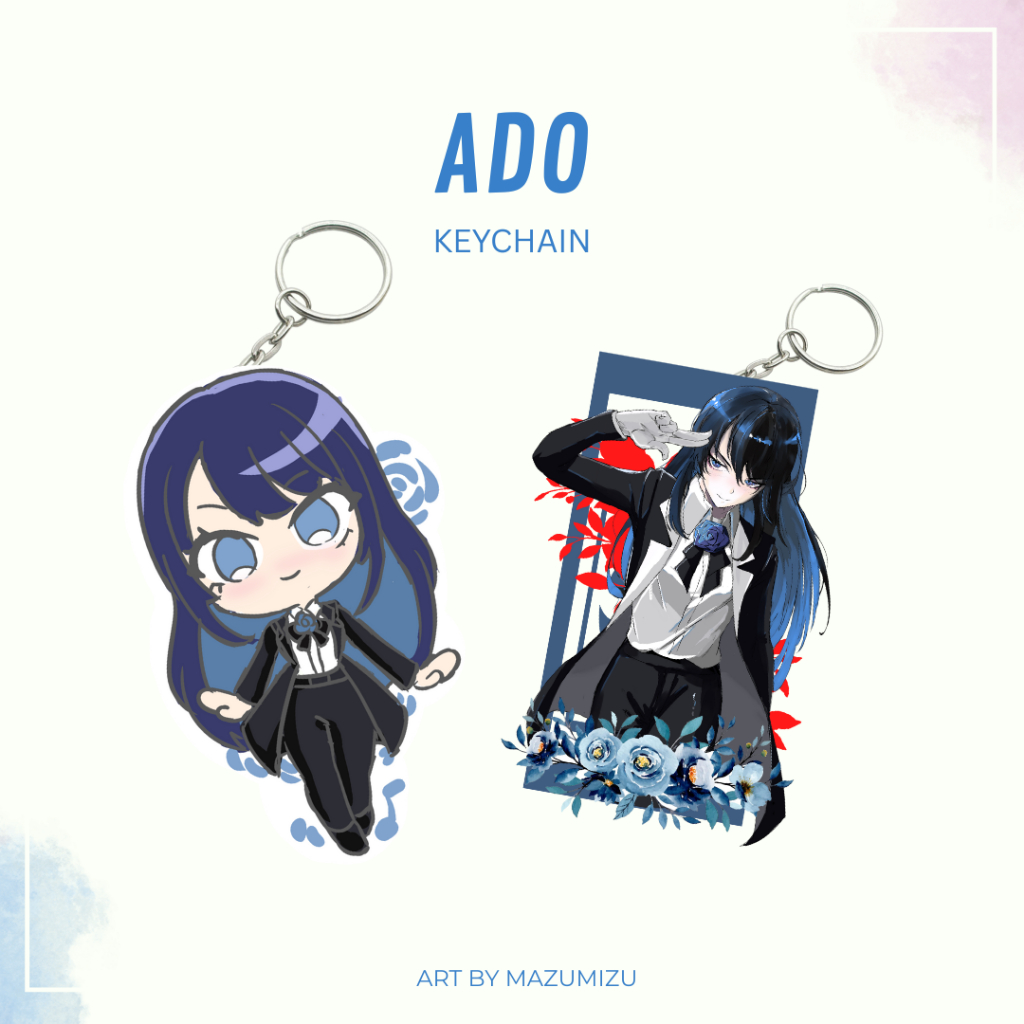 ADO Fanmerch (Keychain) Art by Mazumizu
