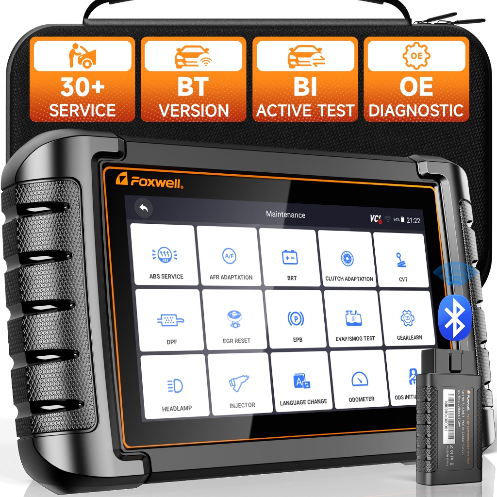 【Obral Besar】2025 FOXWELL NT809BT obd2 Scanner mobil Alat Diagnostik Mobil Dua Arah Semua Sistem IMM