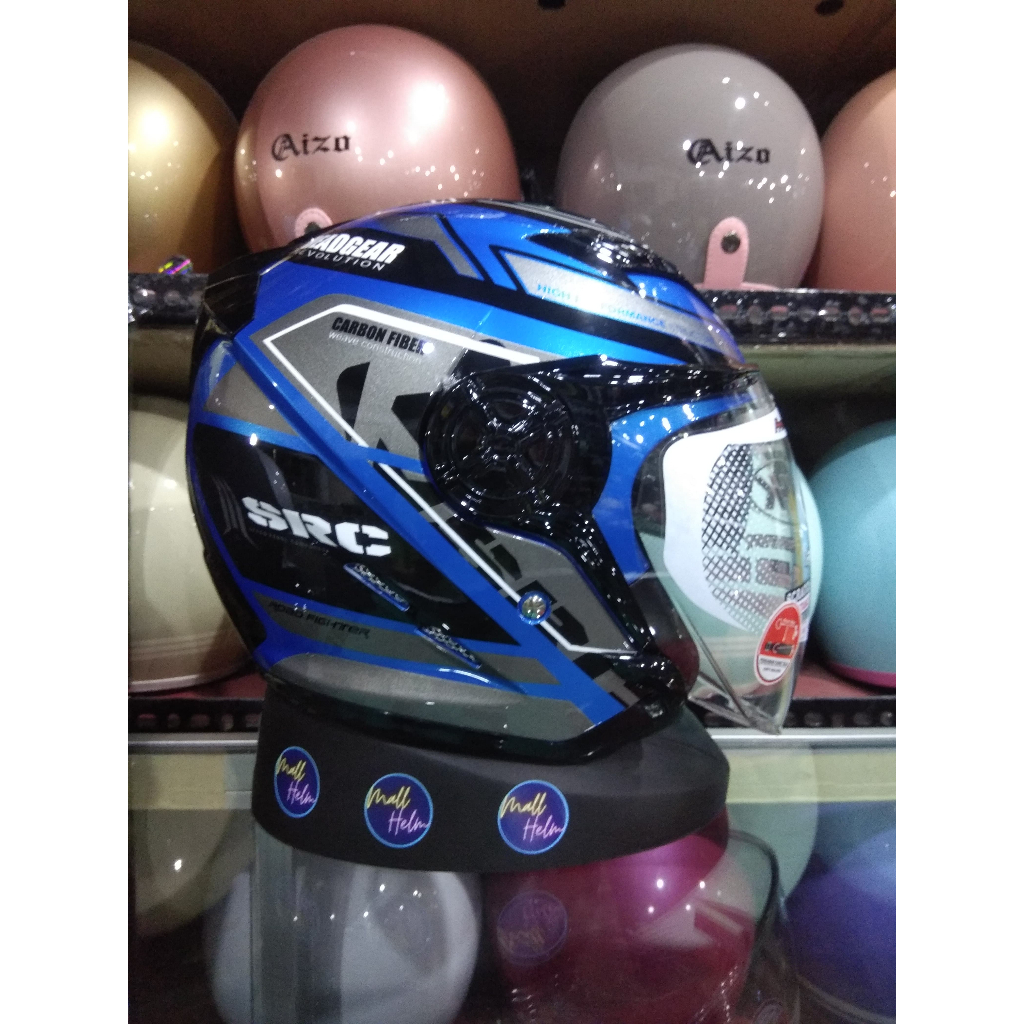 HELM NHK GLADIATOR MOTIF TOURING DOUBLE VISOR BISA COD