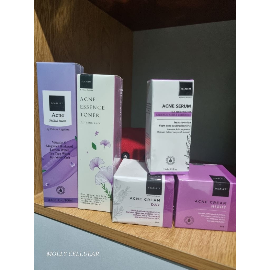 SCARLET PAKET ACNE SERIES+TONER