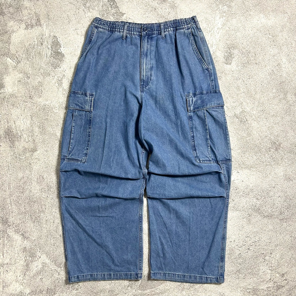 Celana Pinggang Karet Superwide Cargo GU