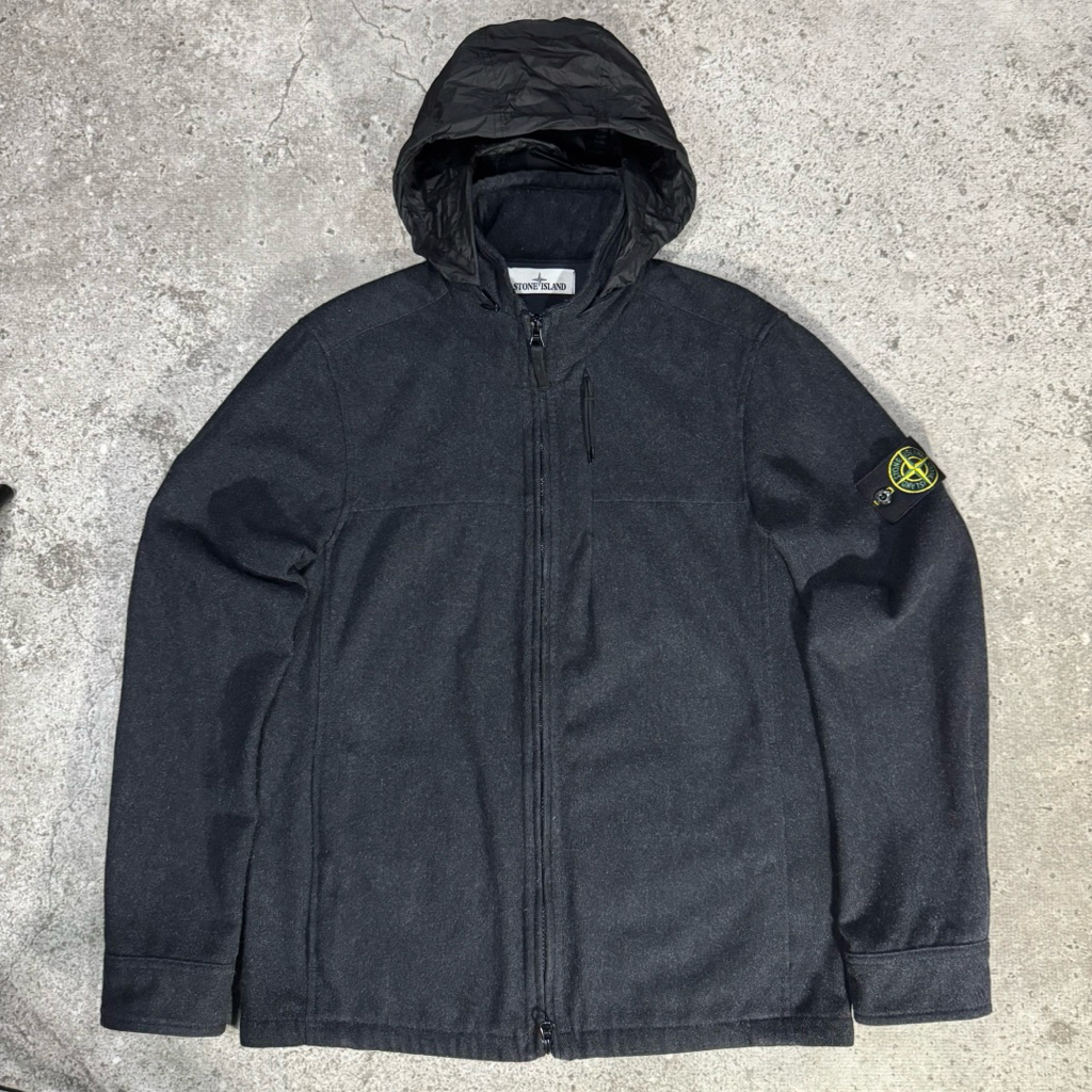 Stone Island Overshirt Wool Hiden Hood