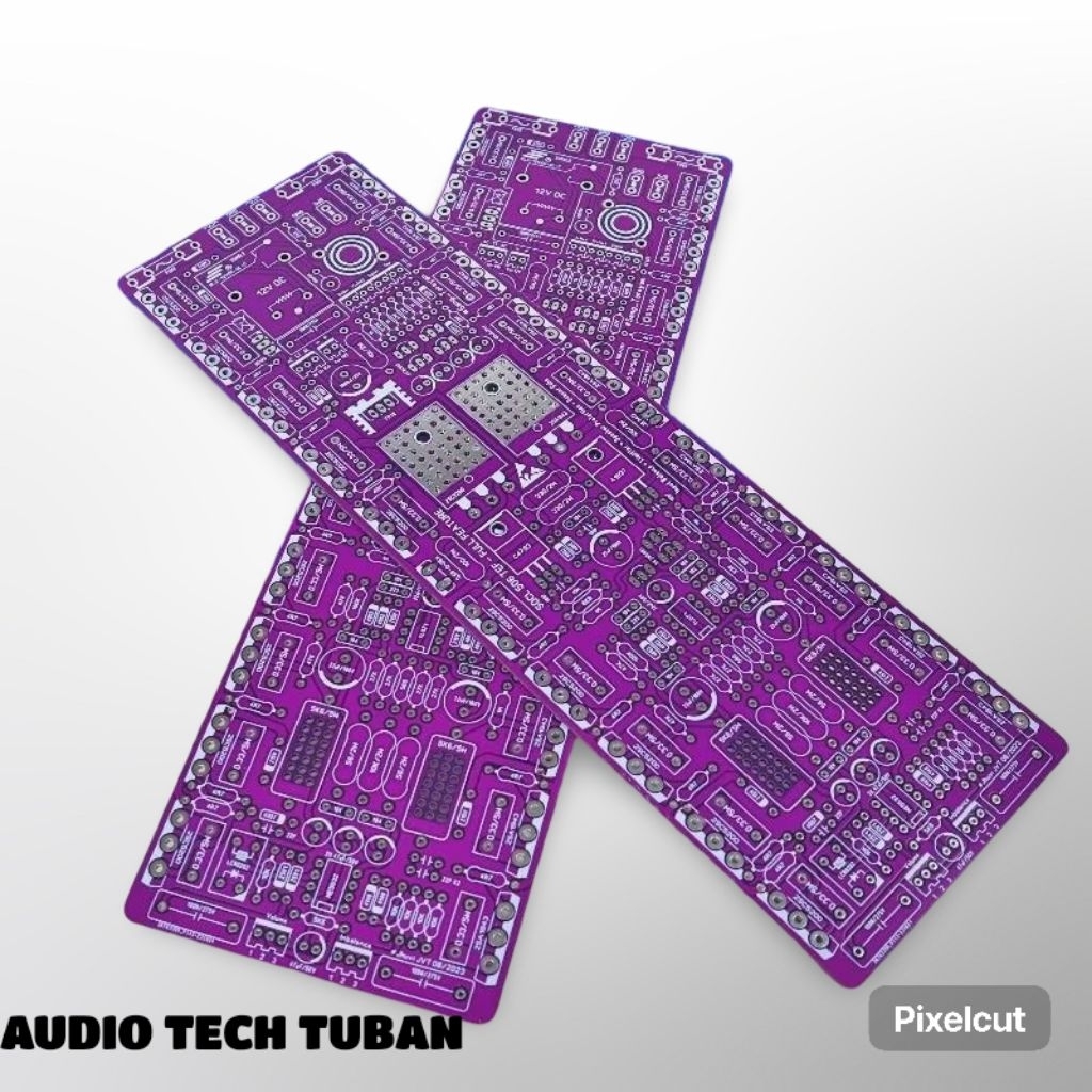PCB driver 506 2u 10 set transistor plus limiter pcb doble layer