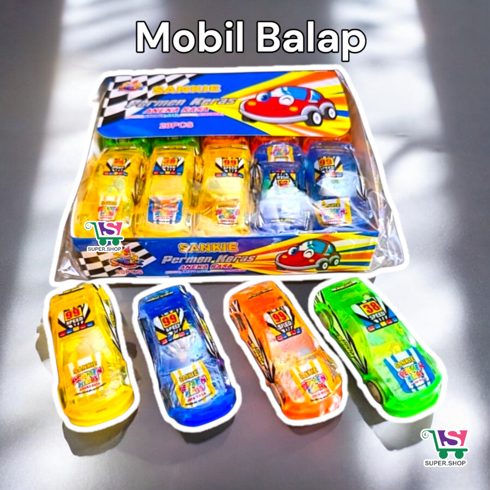 Sankie Permen Mainan Mobil Balap (isi 20 pcs)