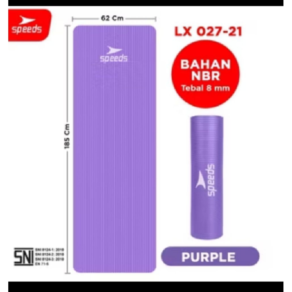 matras olahraga speeds 182x61cm tebal 8mm