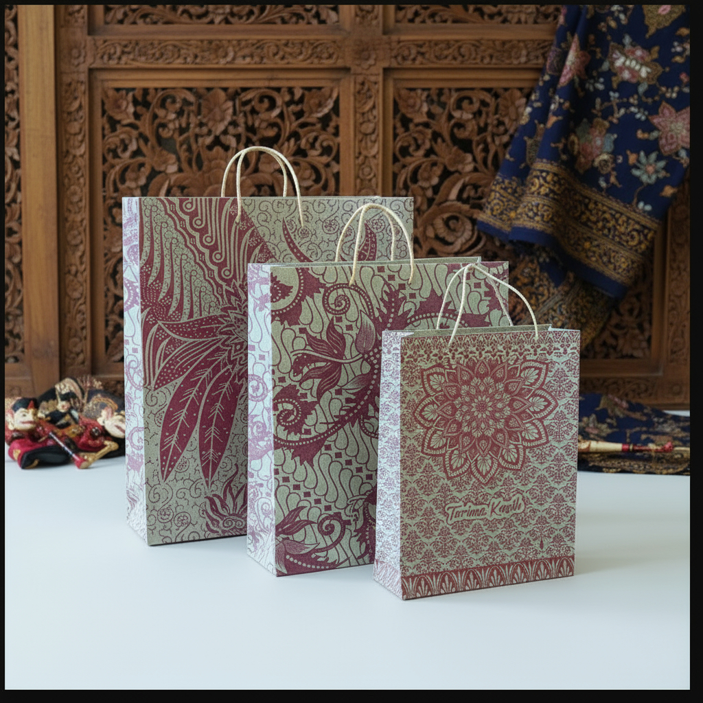 Tas Kado Paper Bag Batik Untuk Tas Souvenir Snack Ulang Tahun Arisan Barang Langsung Kirim