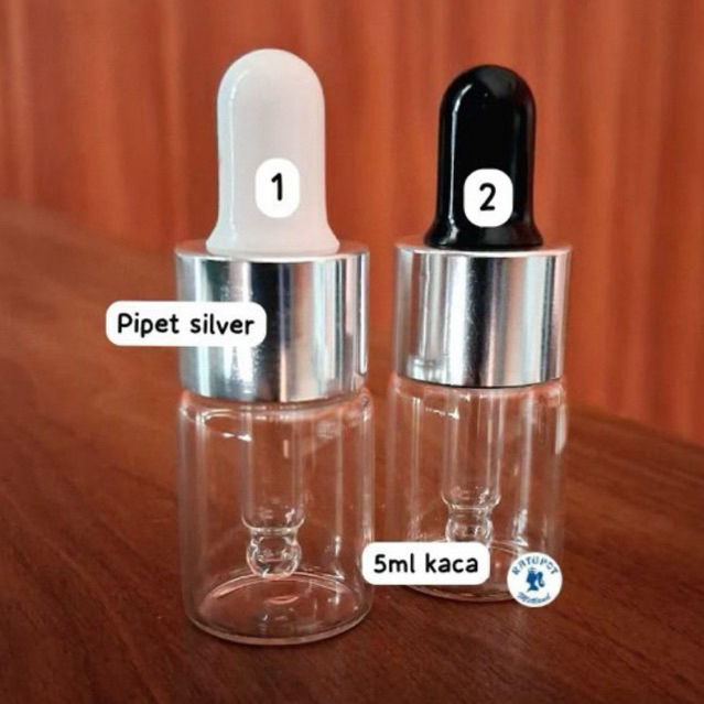 botol pipet botol serum botol kaca 5ml kaca tipis pilih pipetnya