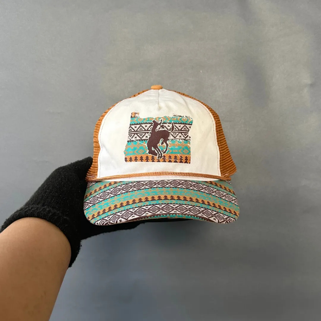 Topi Trucker Rope Hat Unisex Pria Wanita 3 POINT Coklat