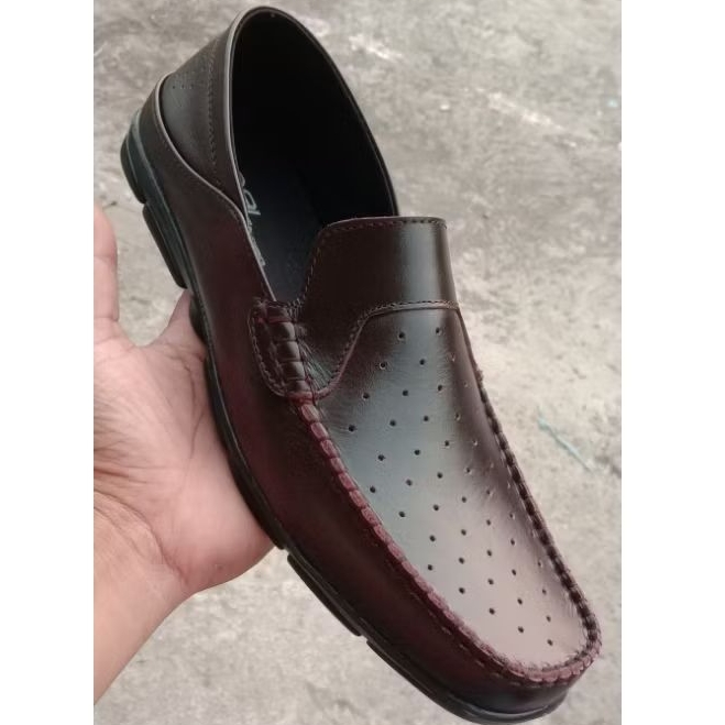 SEPATU KANTOR PERIA CASUAL KULIT ASLI.