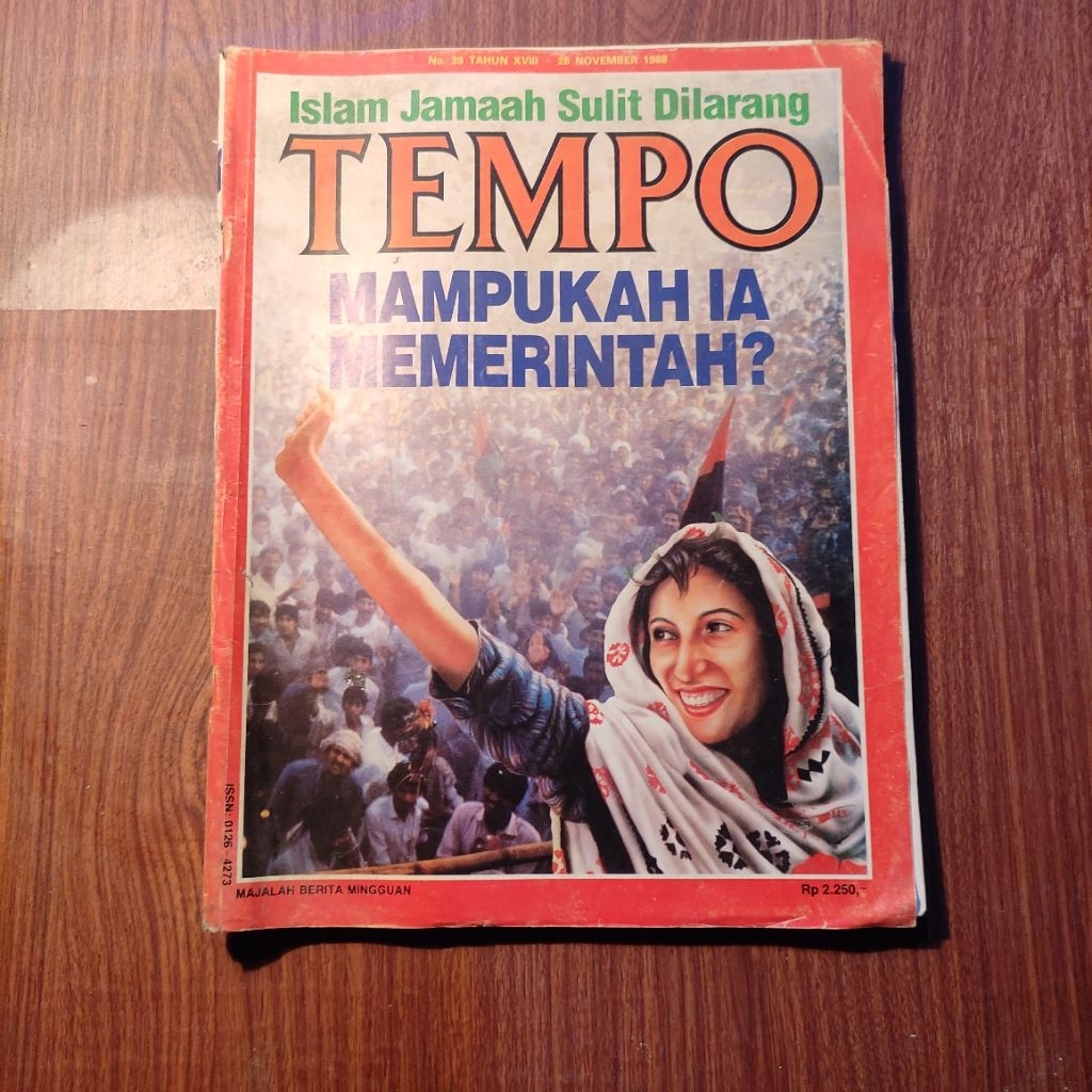 Majalah Tempo 26 November 1988 Mampukah Ia Memerintah, Islam Jamaah Sulit dilarang