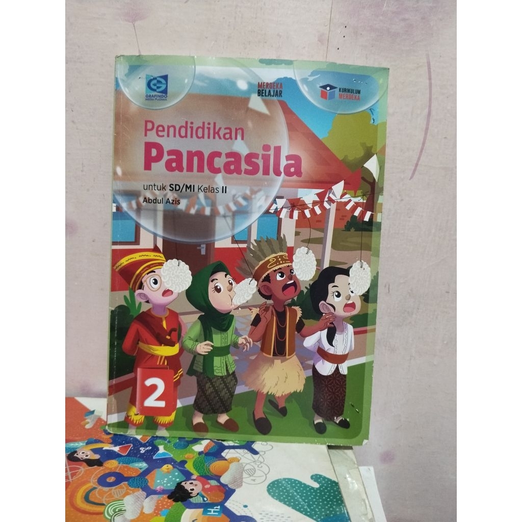 buku ppkn/pendidikan pancasila untuk kelas 2/II sd mi kurikulum merdeka