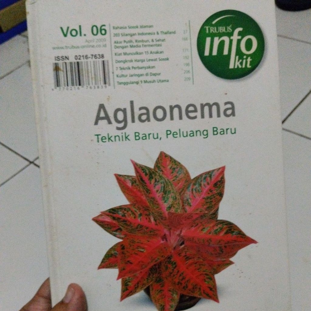 Buku Second Trubus Vol. 06. Aglonema