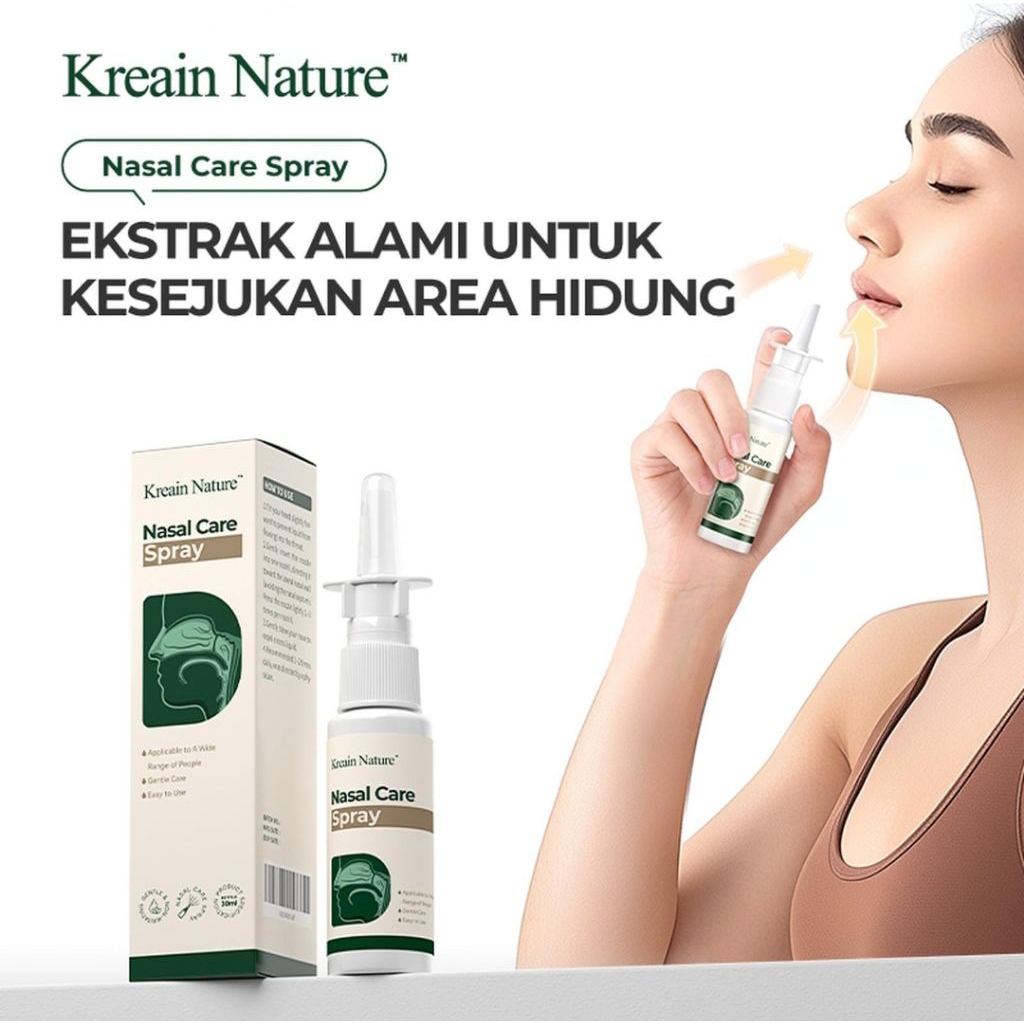Kreain Nasal spray Nasal care spray Semprot hidung Sinusitis semprot hidung Pelega hidung tersumbat