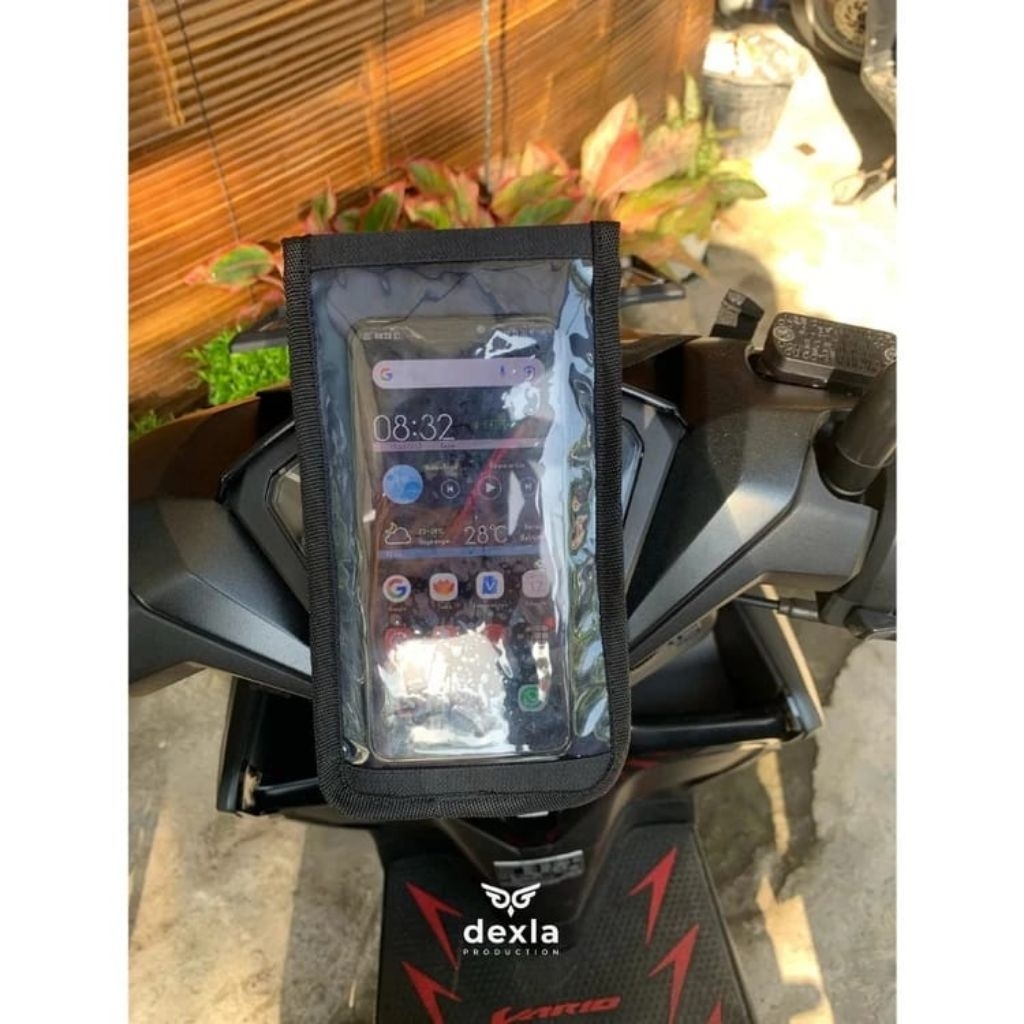 holder hp model tas ojeg ojek online ojol waterproof semua motor