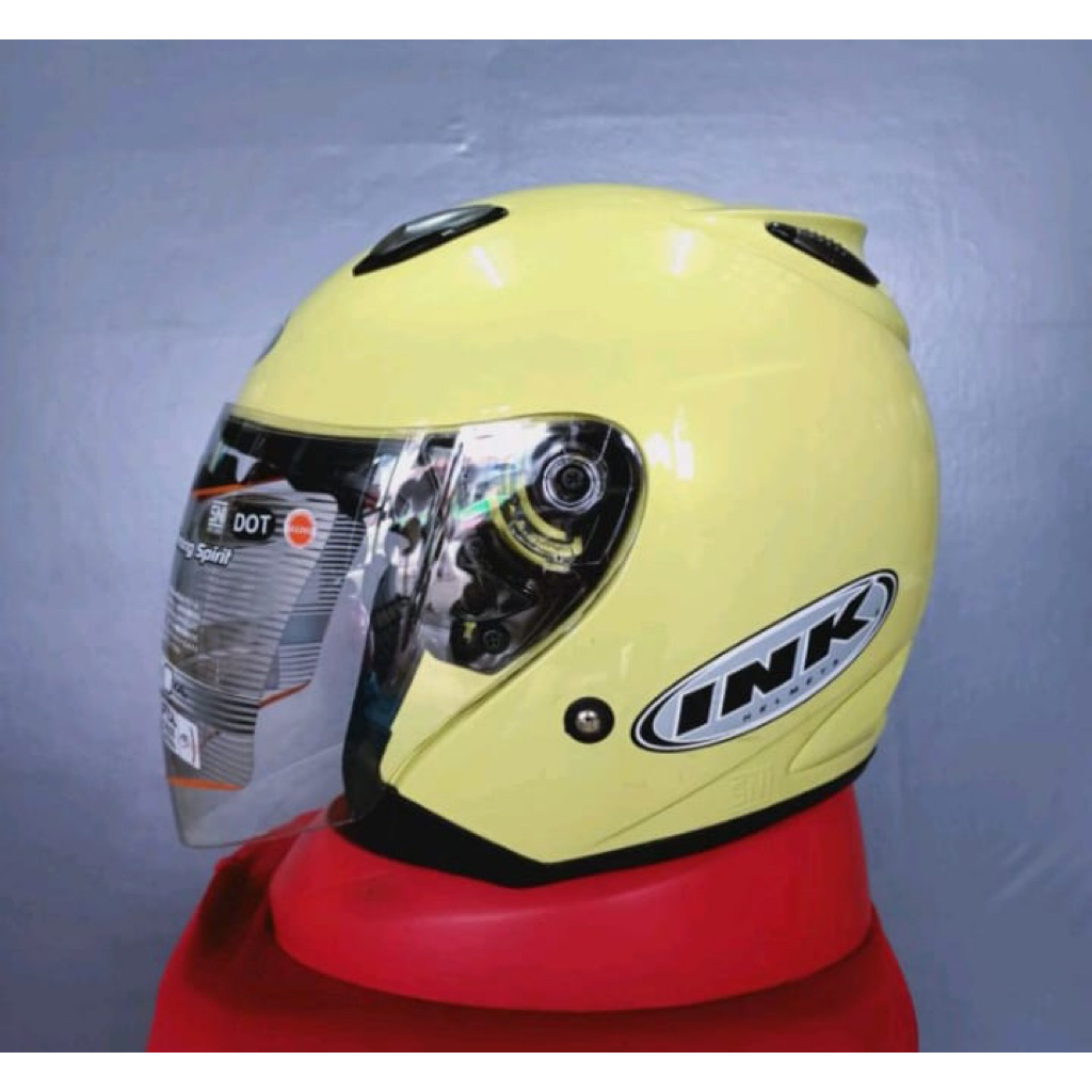 Ink Centro Solid Helm Original  Helm Half Face INK Centro Ori Dot SNI untuk cewek cowok Centro helm