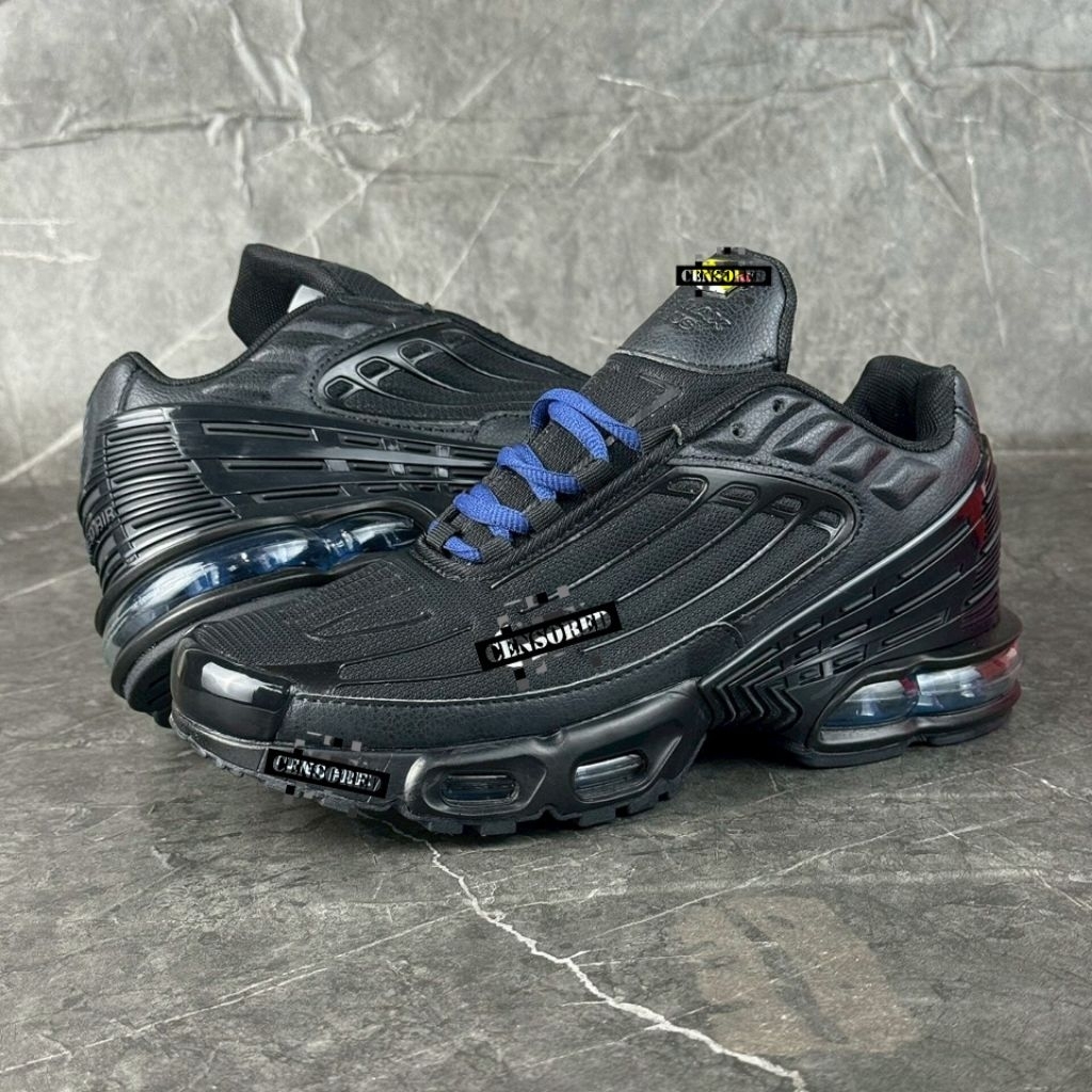 Sepatu Sneakers N K @r M@× Plus 3 TN Black Blue CJ9684-002 100% Barang Baru By Sneakers Kita