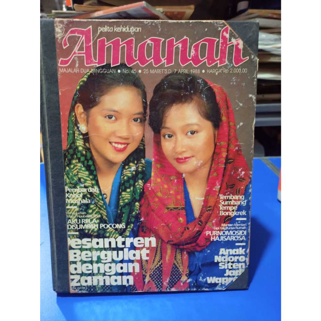 KOLEKSI LANGKA BUKU BEKAS BUNDEL MAJALAH AMANAH TAHUN 1988