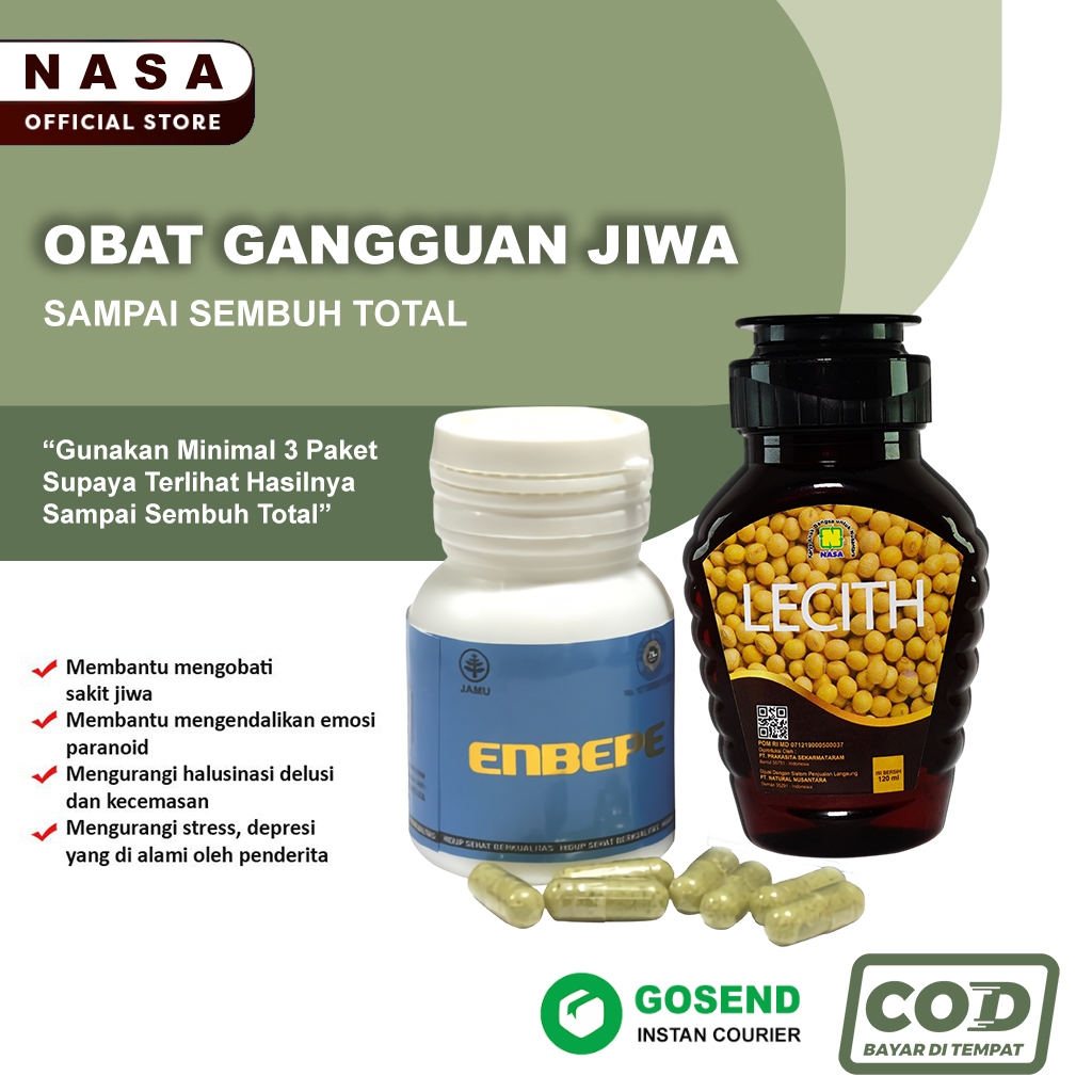 ENBEPE DAN LECITIN NASA OBAT SAKIT JIWA - OBAT STRES DAN DEPRESI - OBAT HALUSINASI - OBAT PARANOID