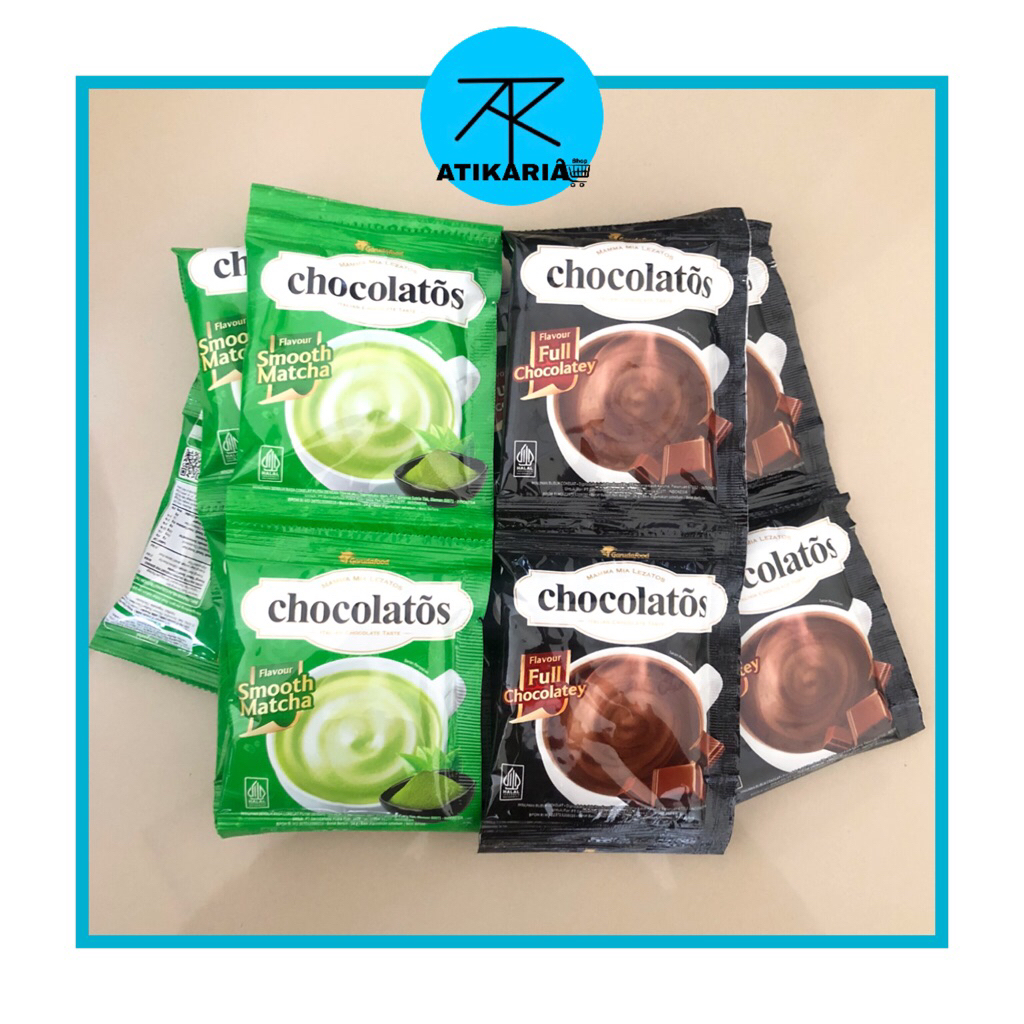 (GROSIR) CHOCOLATOS DRINK COKELAT MATCHA 1 RENCENG 26g