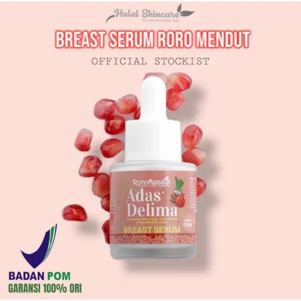 Roro Mendut Breast Serum Pengencang Payudara Adas Delima Ori Bpom