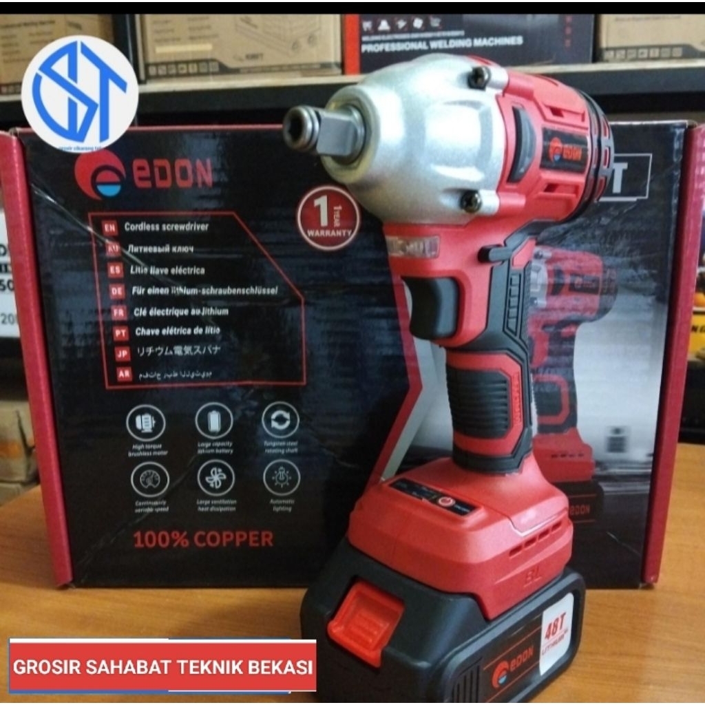 Impact EDON CORDLES IMPACT WRENCH Pembuka baut