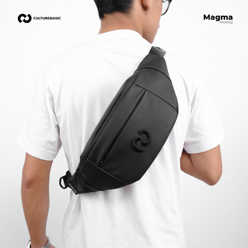 ORIGINAL MURAH Culture Basic Magma Waistbag Pria Slingbag Waterproof Tas Pinggang Selempang Ringan