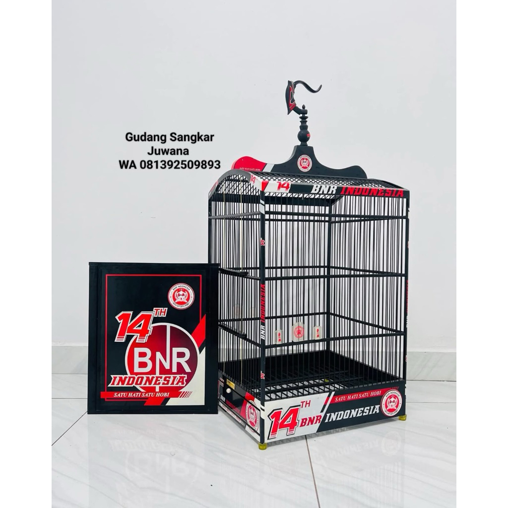 Sangkar Koper BNR decal logo lama Ruji Bambu No.2 + Full set Kerodong + Free Pallet Kayu